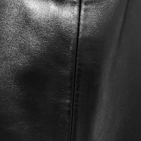 Charlotte By Dana Buchman Black Soft Leather Pants - Picture 5 of 9